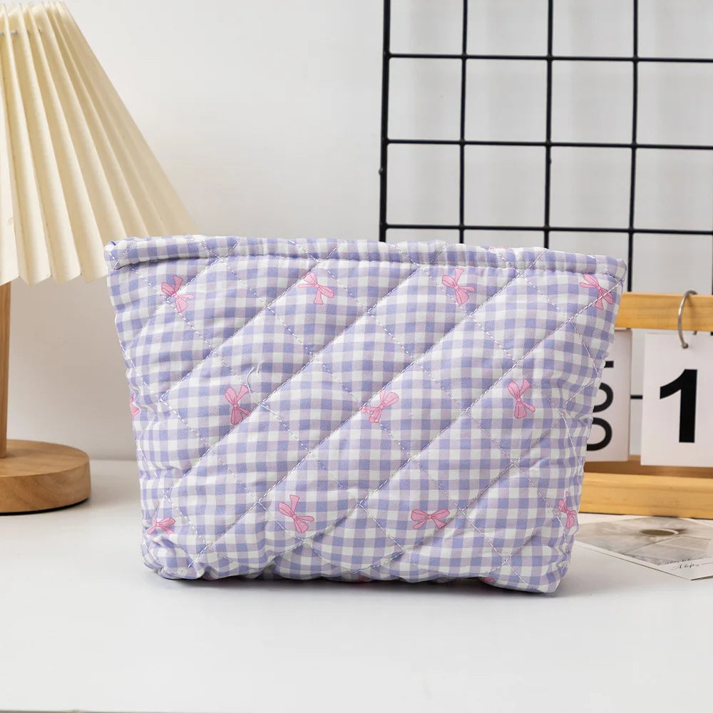 kawaii makeup Ladies Travel Storage Bag New bow Women's Cosmetic Bags Cute Portable Girls Pencil Case Makeup Bag Handbags