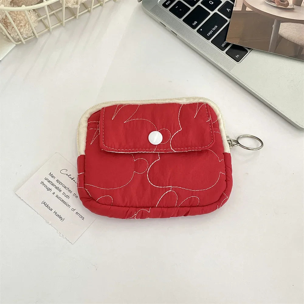 Cute Cartoon Small Travel Cosmetic Lipstick Earphone Card Portable Storage Bag Purse Women Gift Pouch Make Up Bags Organizer