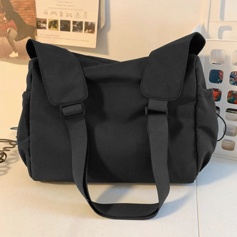 High-capacity Unisex Shoulder Crossbody Bag Large Men Nylon Messenger Bags for Student Brand Book Bags Women Handbag Satchels