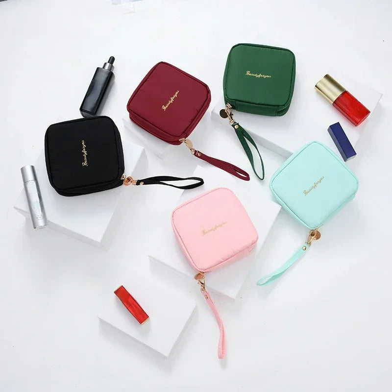 Fashion Korean Women Cosmetic Bag Lipstick Makeup Bag Organizer with Zipper Purses Pouch