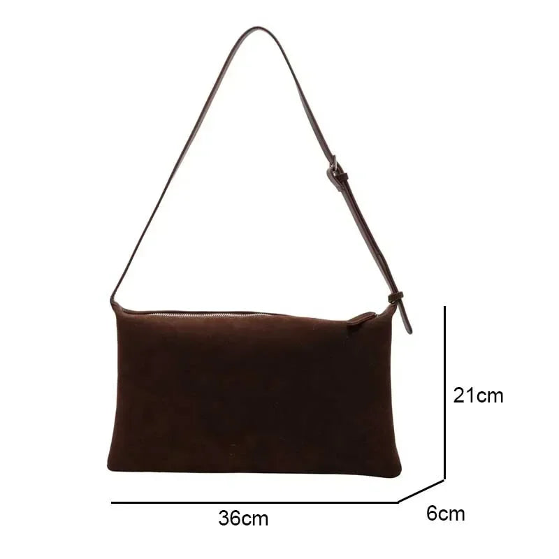 This Year New Lazy Style Retro Single Shoulder Underarm Bag Minimalist Tote Bag Large Capacity Commuting Bag Crossbody Bags