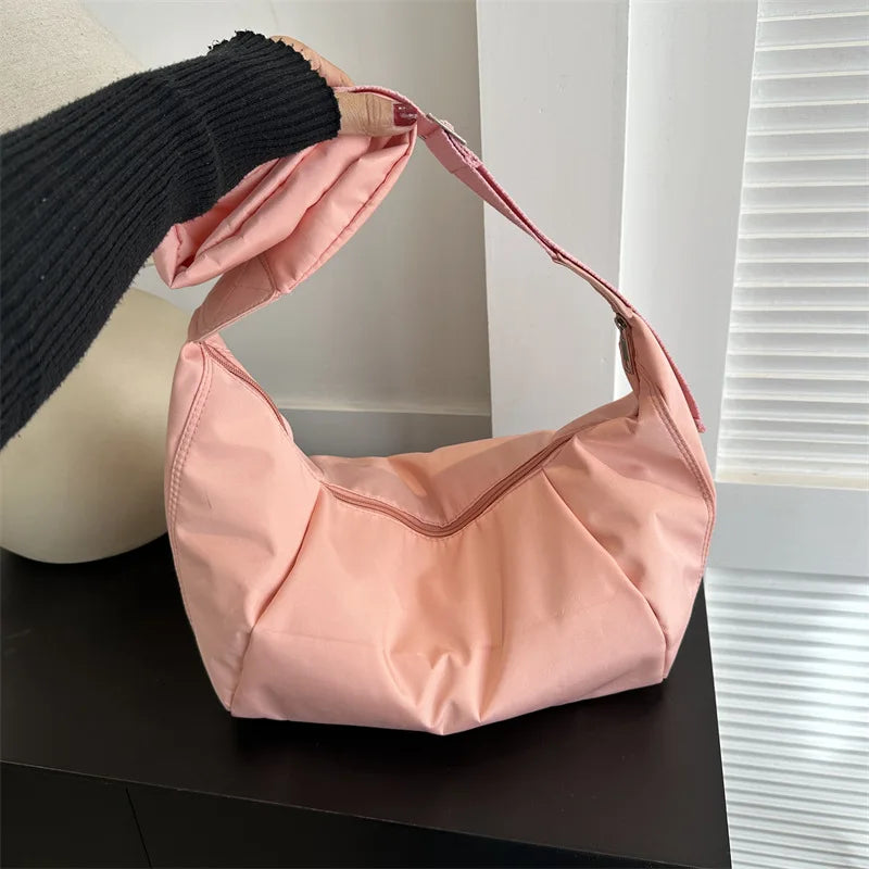 Nylon Hobo Crossbody Bag for Women - Large Capacity Shoulder Tote