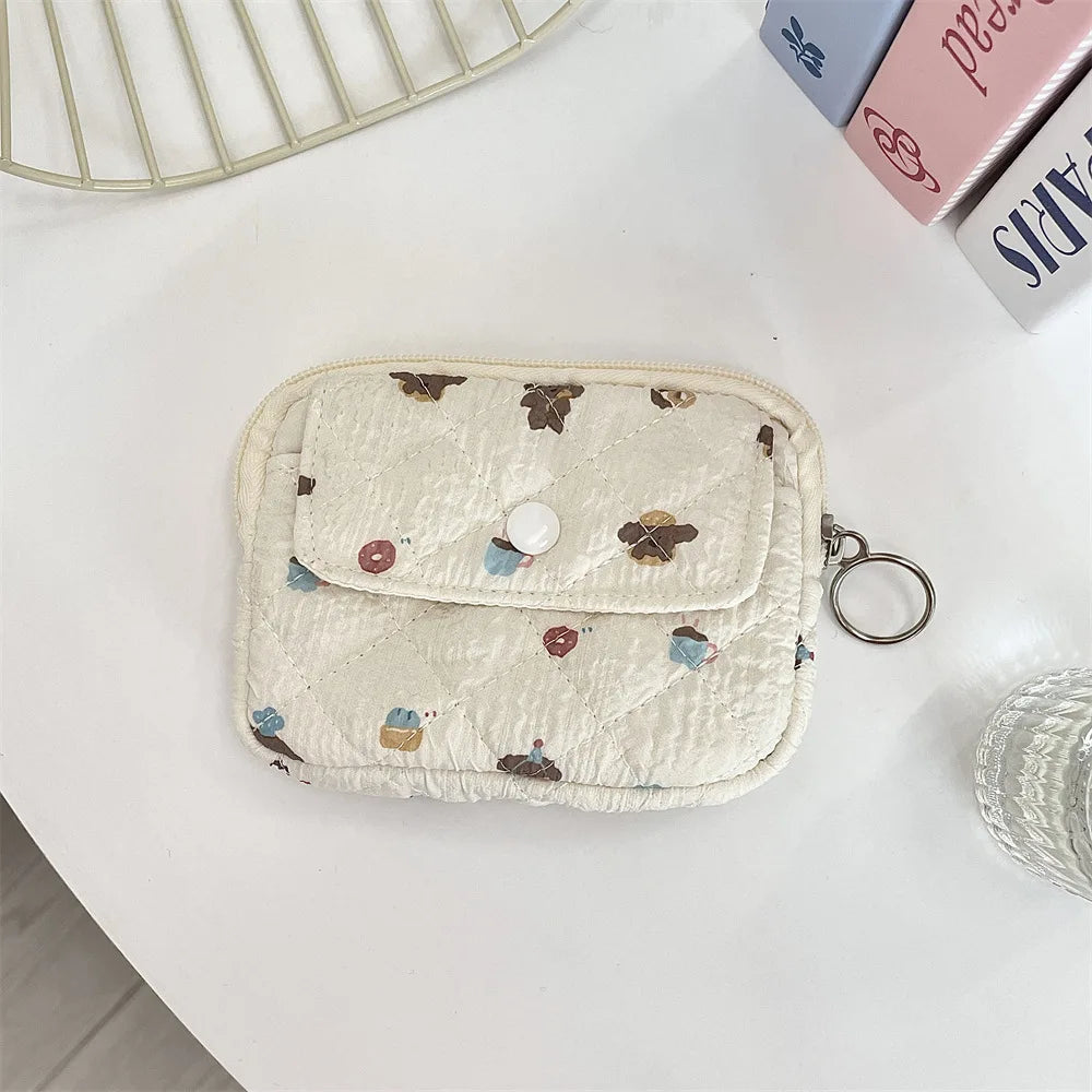 Cute Cartoon Multifunctional Coin Purse Kawaii Wallet Portable Coin Bag Key Earphone Coin Organizer Pouch Zipper Bag Kids Gift