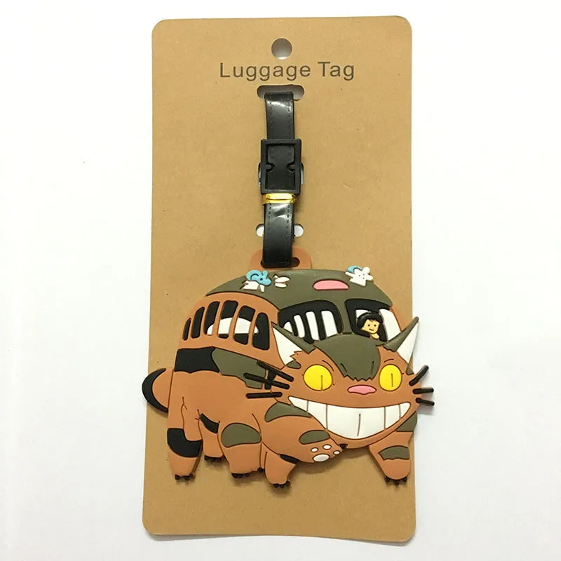 Cute Cartoon Animals Travel Accessories Luggage Tag Silica Gel Suitcase ID Addres Holder Baggage Boarding Tag Portable Label