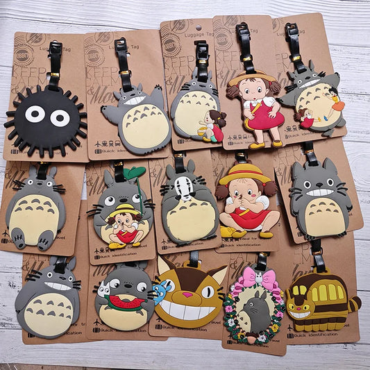 Cute Cartoon Animals Travel Accessories Luggage Tag Silica Gel Suitcase ID Addres Holder Baggage Boarding Tag Portable Label