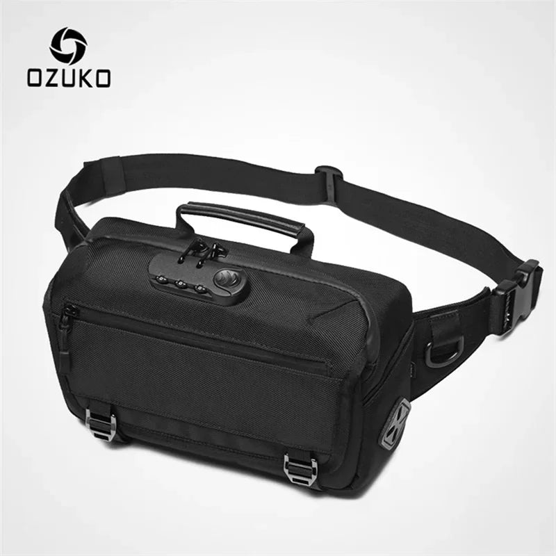 OZUKO Waterproof Waist Bag with USB Charging