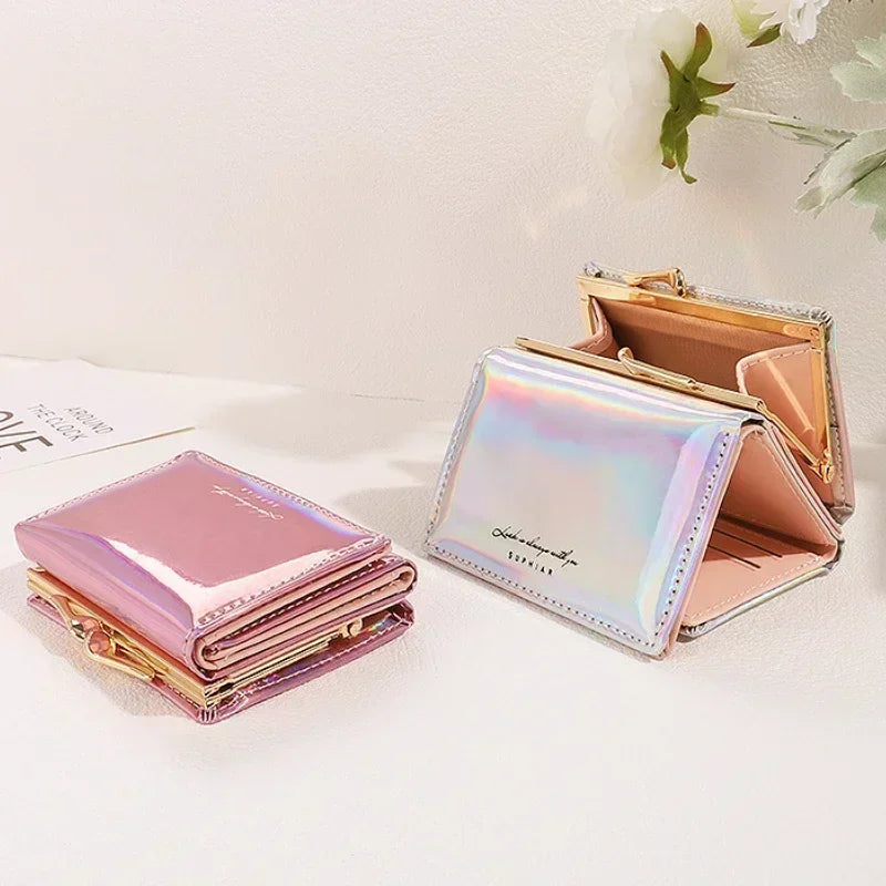 New Women Wallets Female PU Leather Purses Short Hasp Purse for Women Small Money Bag Coin Purse Card Holder Clutch Dropshipping