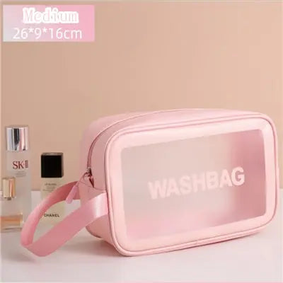 Portable Travel Wash Bag Female Transparent Waterproof Makeup Storage Pouch Large Capacity Cosmetic Organizer Beauty Women Case