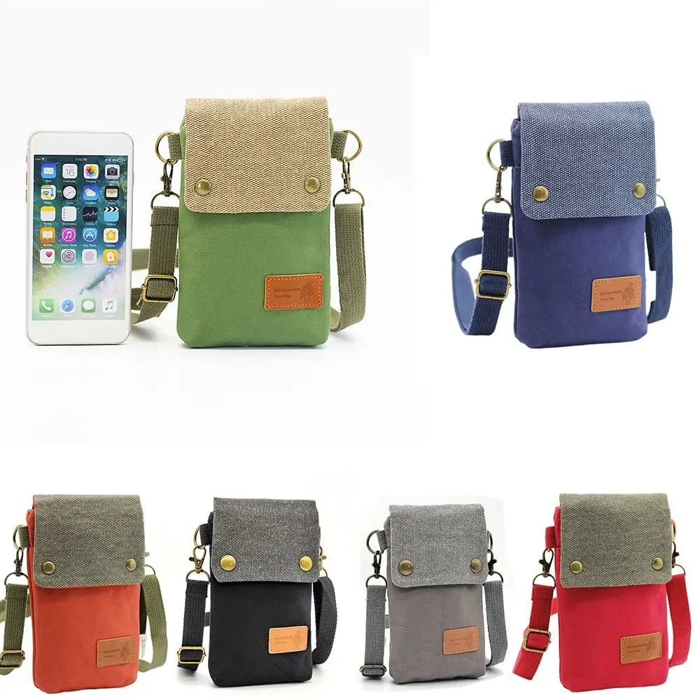 Fashion Canvas Small Shoulder Bag Women’s Multifunctional Messenger Handbag