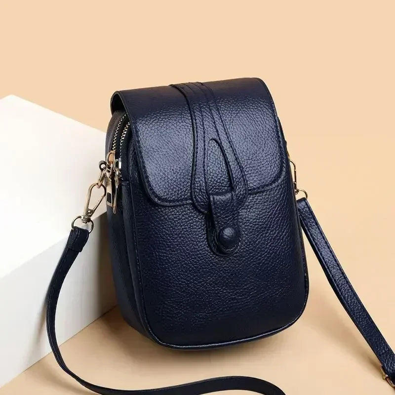 Vintage Fashion Small Shoulder Bags for Women Retro PU Leather Crossbody Phone Messenger Bag Handbag Pouch Purses and Handbags