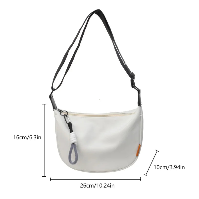 2025 New Fashion Crossbody Bag Simple Wide Shoulder Strap Design Single Shoulder Bag Original Style Commuting Dumpling Women Bag