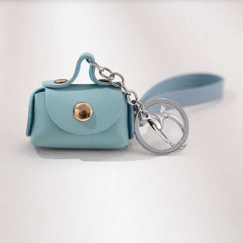 Cute Coin Purses Women's Bags Soft Leather Housekeeper Keychain Coin Wallet Pouch Mini Portable Storage Bag Small Earphone Box