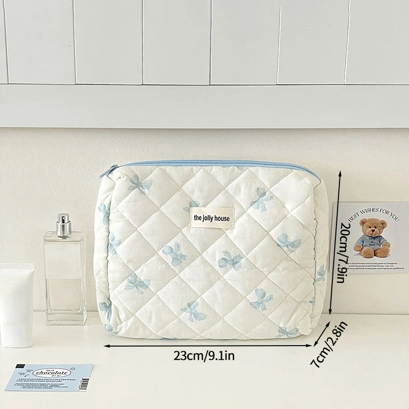 Large Capacity Makeup Bag Multifunction Wash Pouch Portable Toiletry Bag Cosmetic Zipper Pouch Handbag 파우치