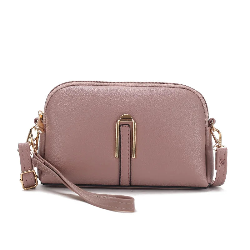 Genuine Leather Crossbody Bag for Women - Elegant Small Shoulder Clutch