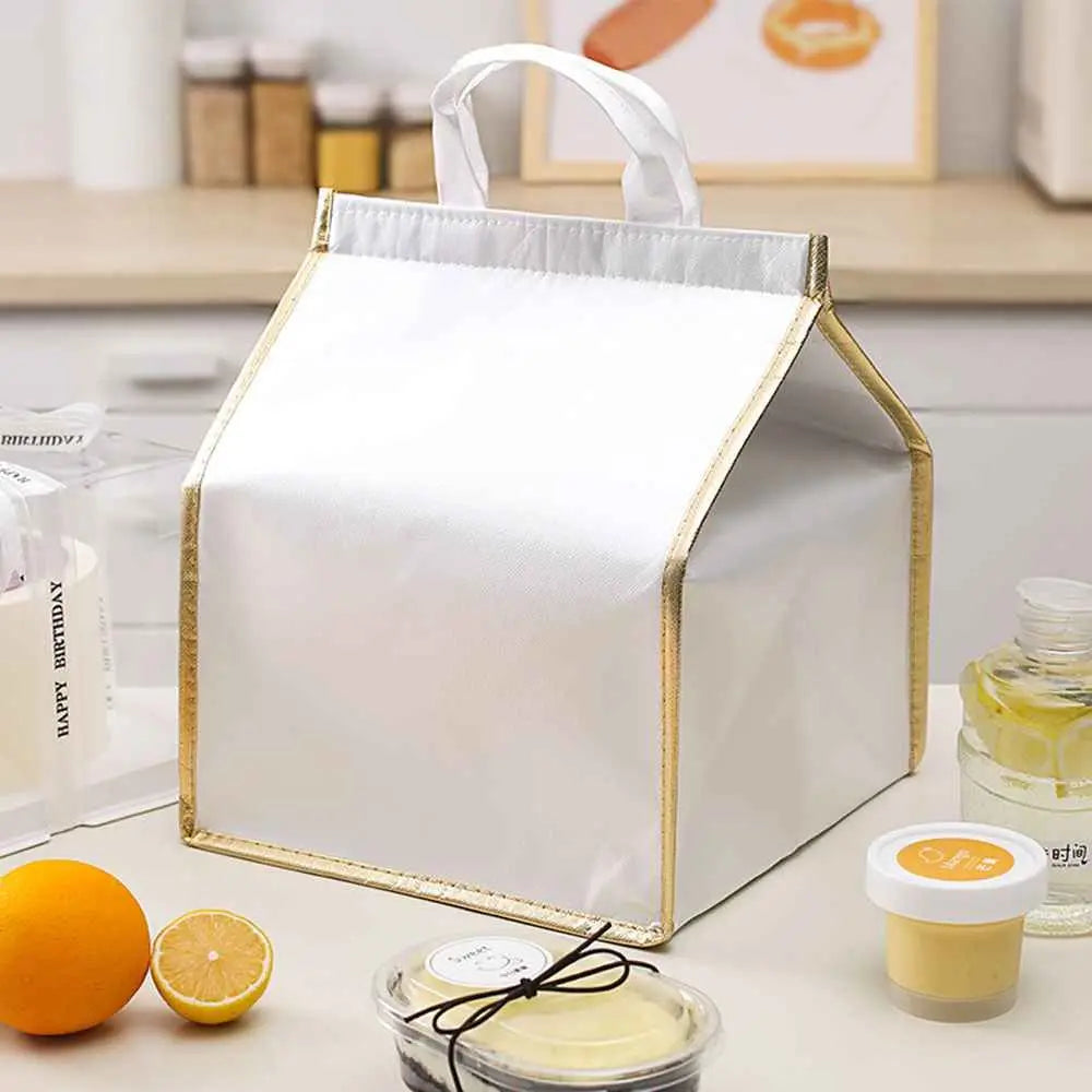 Home kitchen Foldable Aluminum Foil Delivery Bag Thermal Box Cake insulation bag Cooler Bag